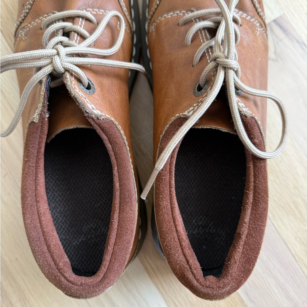 Dr. Martens 11664 Brown Leather Chunky Oxford Boots - Y2K 90s - Women's Size 9 - Picture 15 of 16
